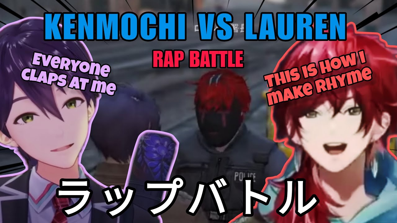 [ENG Sub] Kenmochi Toya and Lauren Iroas's mind blow Rap Battle in #NijiGTA