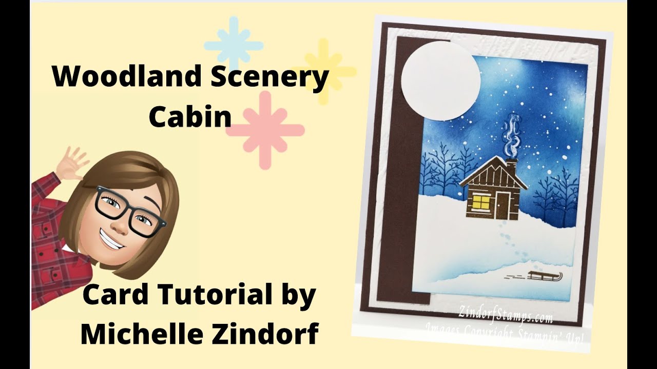Woodland Scenery Cabin Card Tutorial with Michelle Zindorf