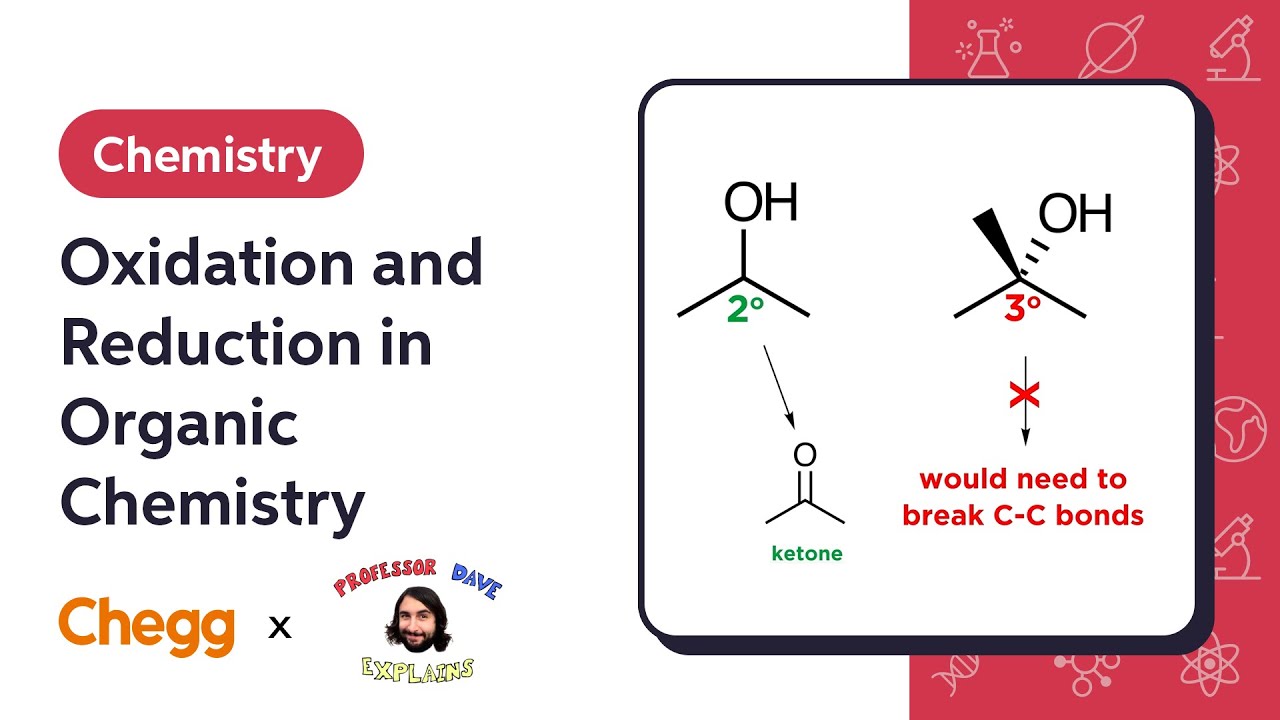 Oxidation and Reduction in Organic Chemistry Ft. Professor Dave