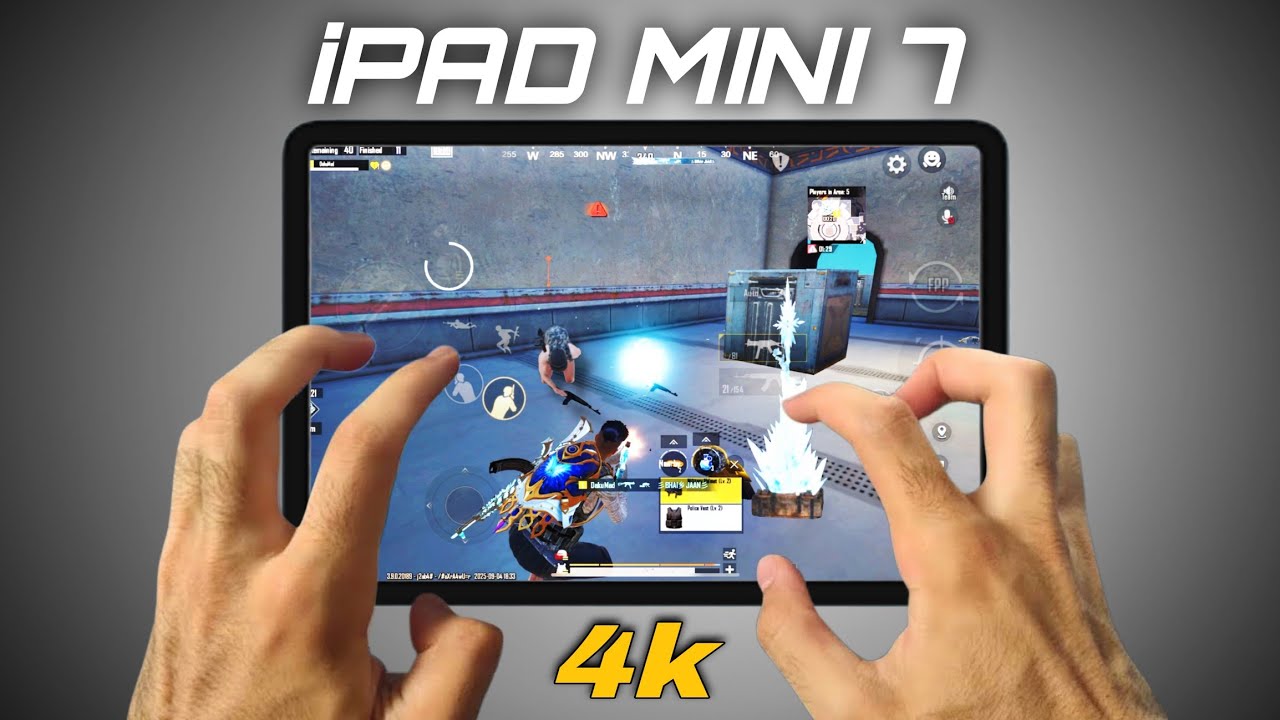 iPad mini 7 HDR + 60 FPS 🔥/ HANDCAM GAMEPLAY 😍/ iPAD MINI PUBG/BGMI TEST