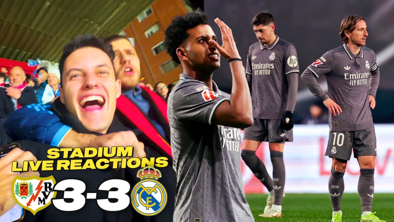 👀6 GOAL THRILLER IN VALLECAS🔥 Rayo Vallecano vs Real Madrid LaLiga Live Stadium Reactions!