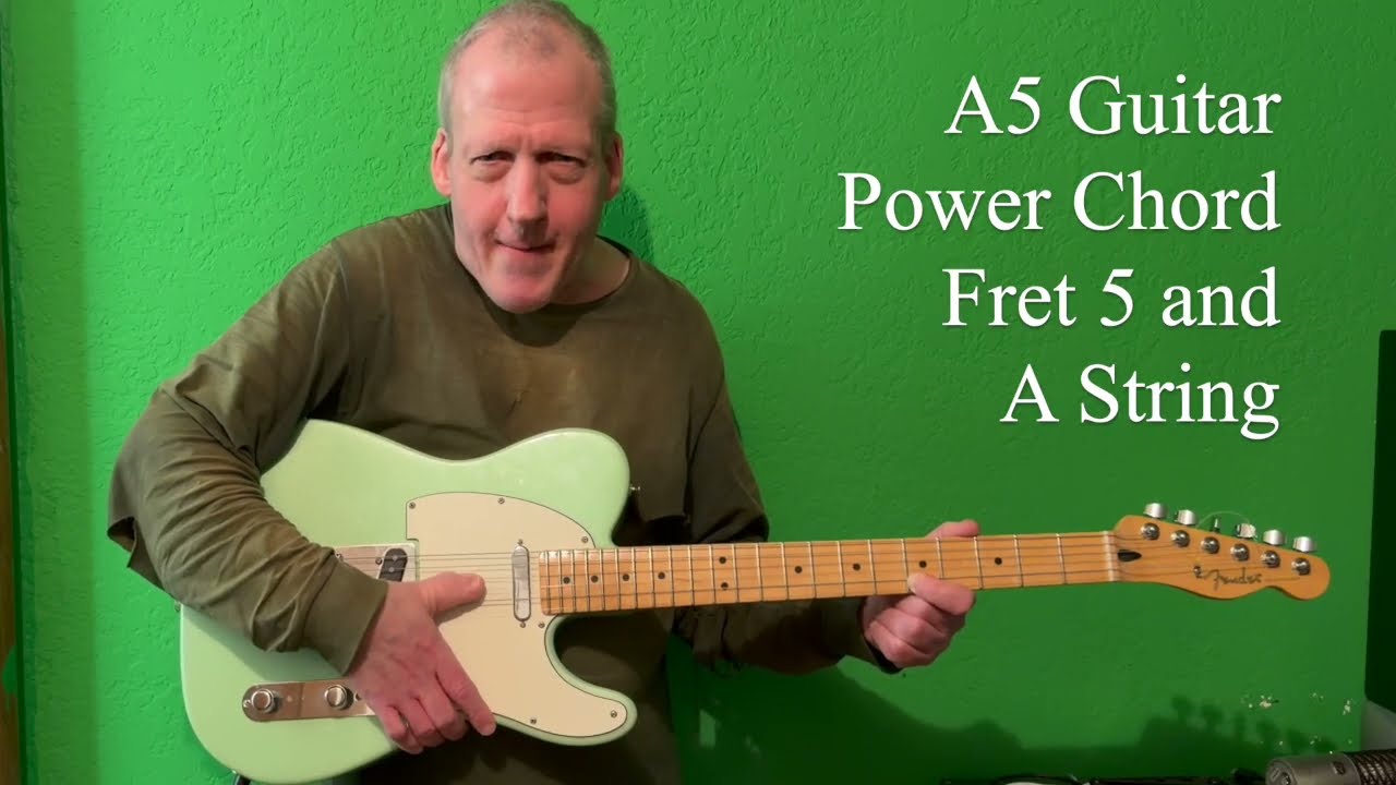 A5 Guitar Power Chord Fret 5 A String