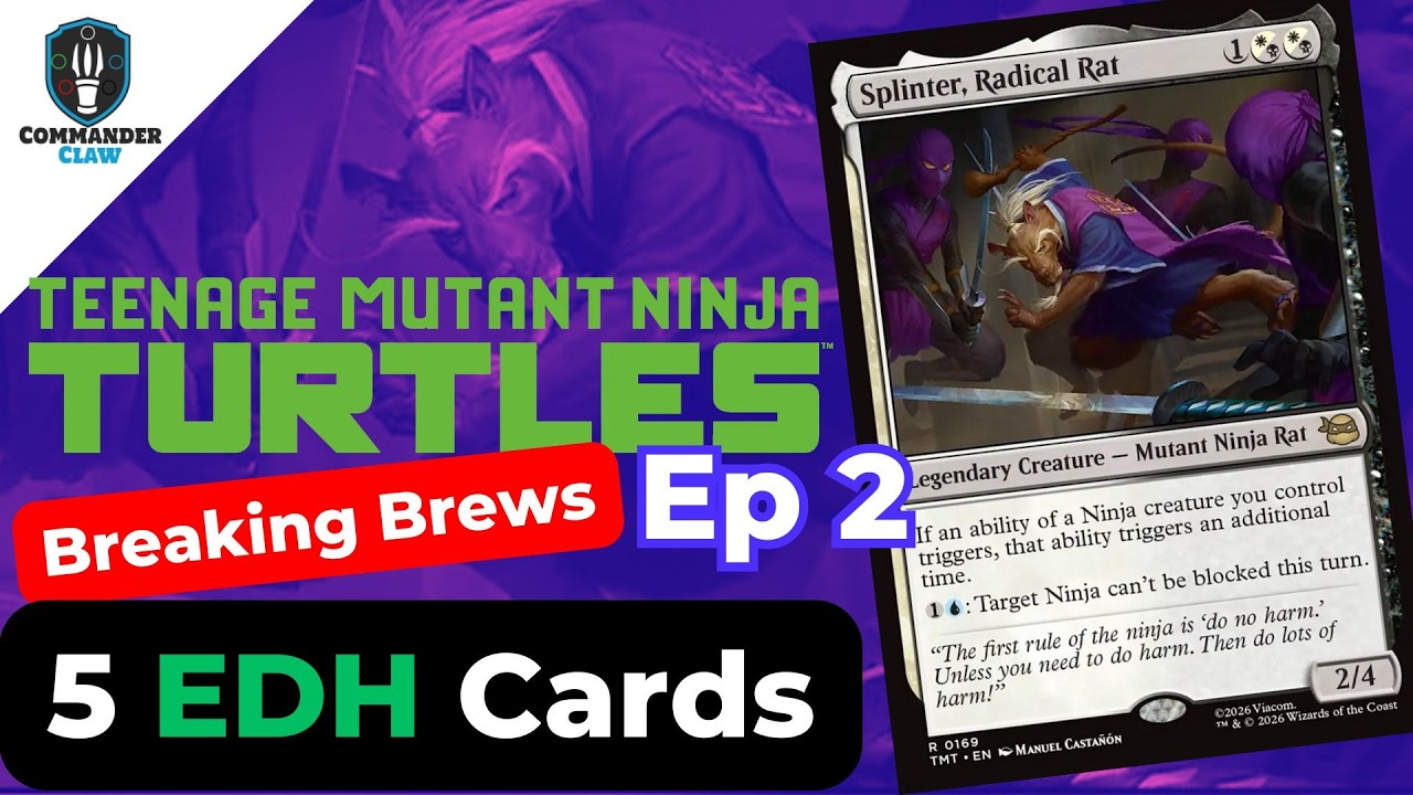 Они подарили ниндзя Пангармоникону… Встречайте Сплинтера | #TMNT #MTG