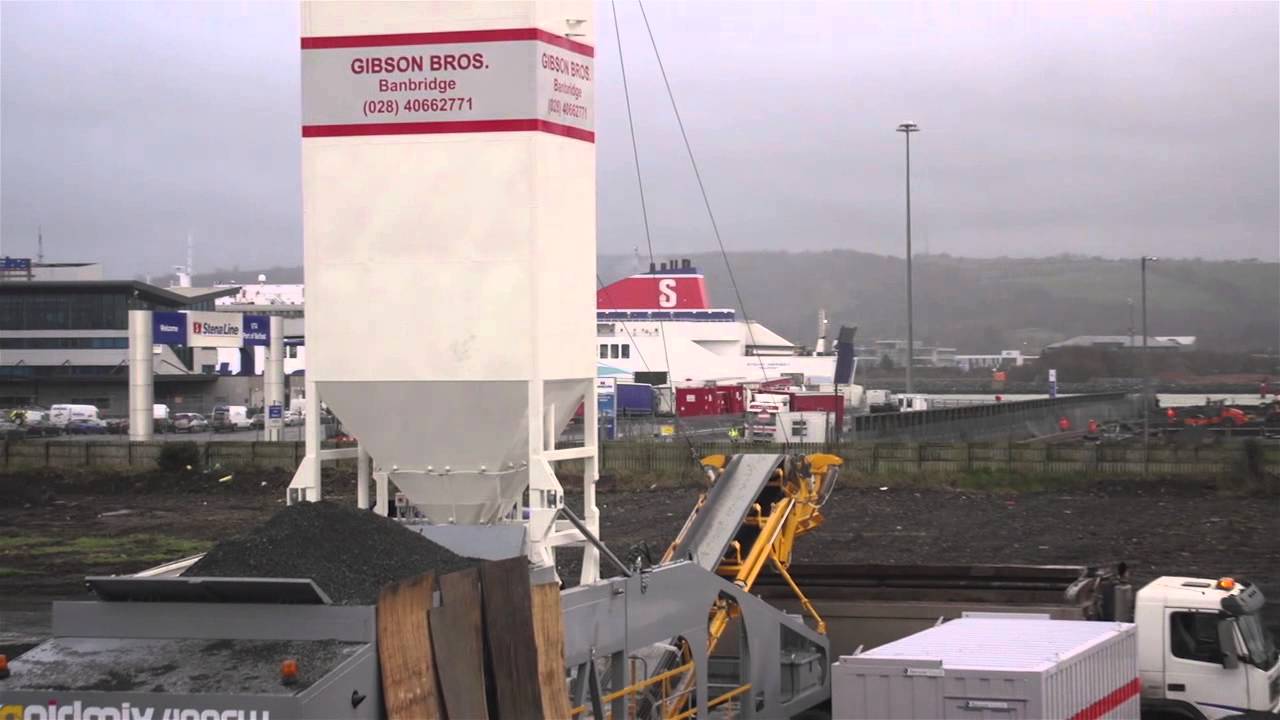 RapidMix 400CW Mobile Continuous Concrete Mixing Plant / Pugmill Promo