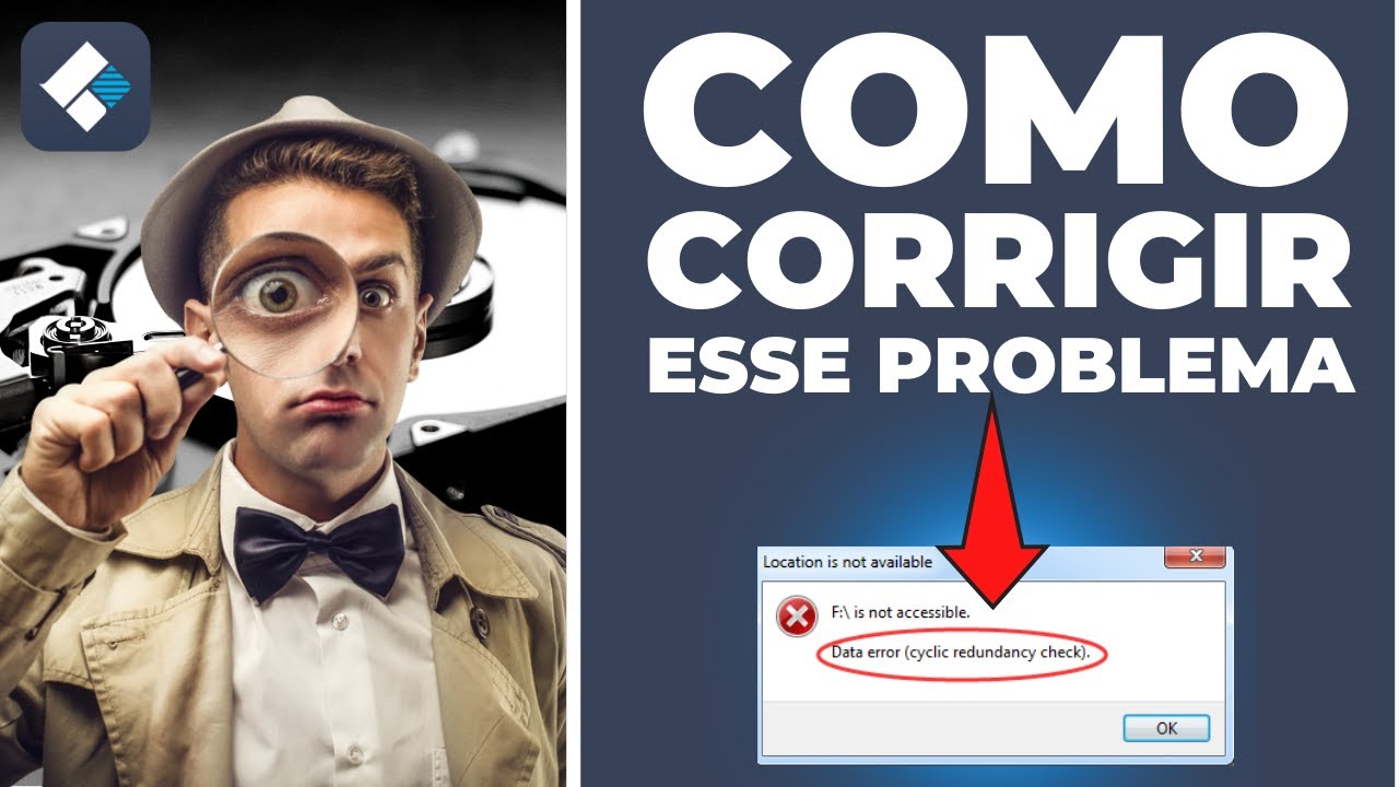 Como consertar a verificação cíclica de redundância de erro de dados? | Wondershare Recoverit