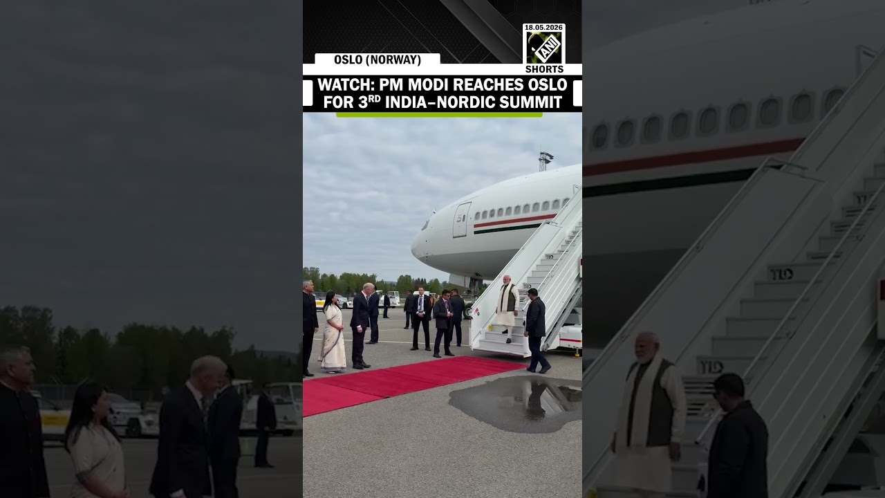 WATCH: PM Modi reaches Norwegian capital Oslo FOR 3RD India-Nordic summit