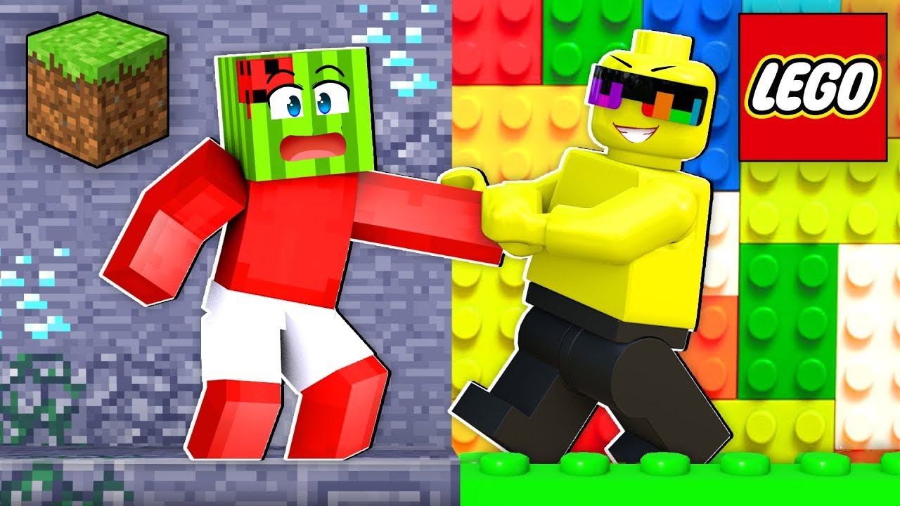 Stuck IN LEGO Minecraft Build Battle!