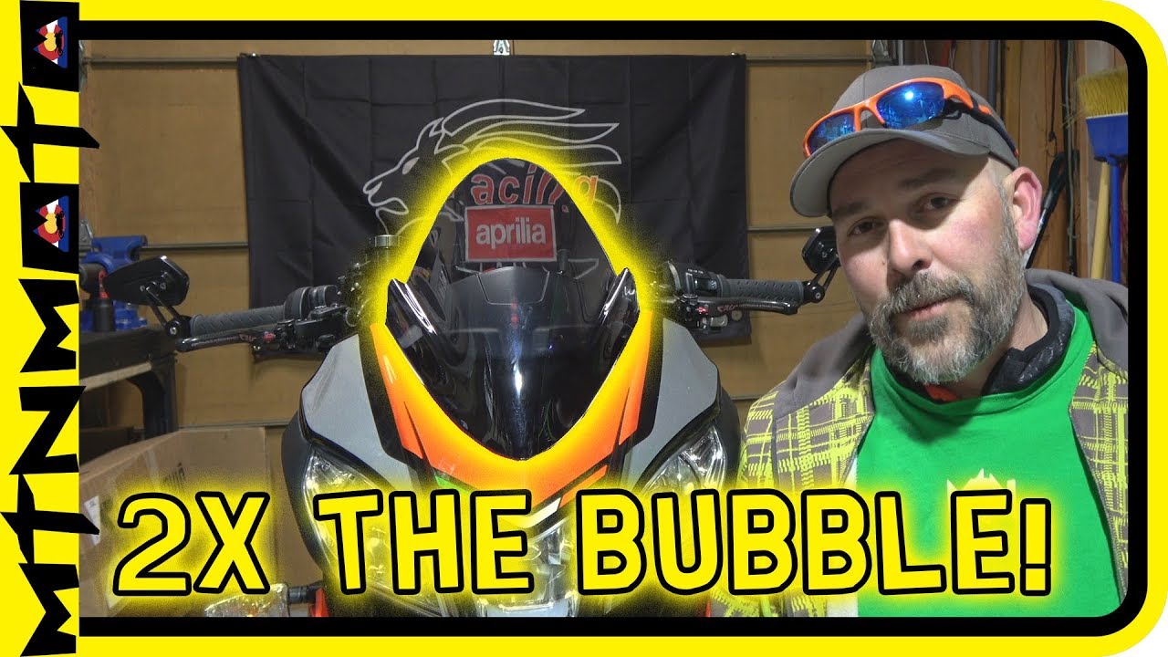 2018 Aprilia Tuono Factory | The Ultimate Build Part 7 | Puig Double Bubble Screen Install
