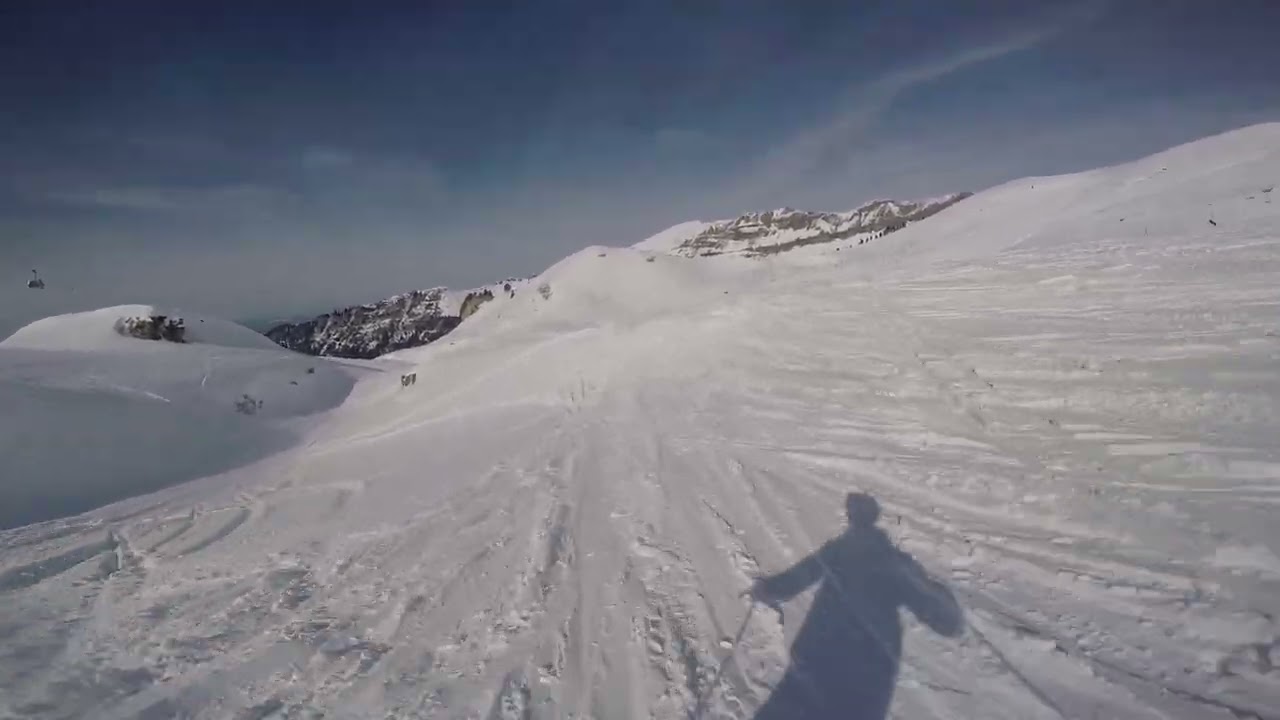 INSANE DIAMANT NOIRE BLACK RUN in Flaine!
