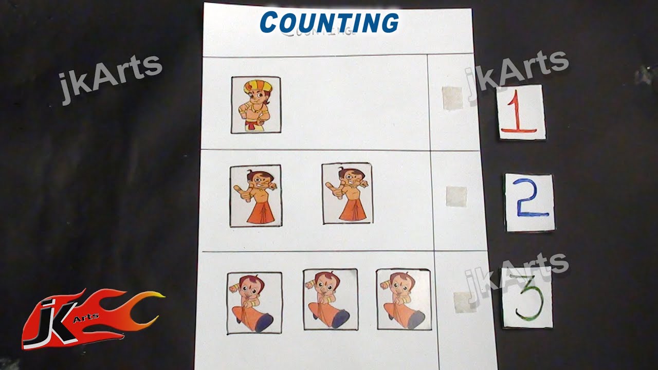 DIY Learn to Count Game  | Learning Game - JK Easy Craft 006
