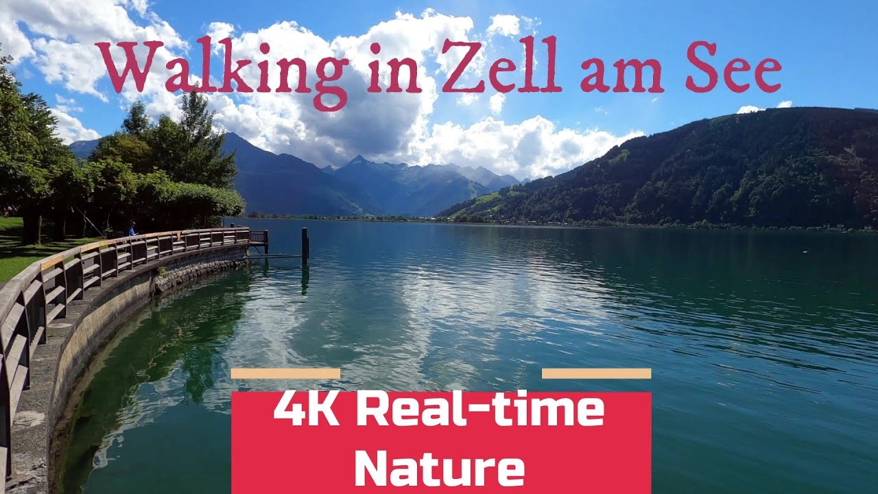 Walkingtour Austria: 4K walk through Zell am See and around the lake