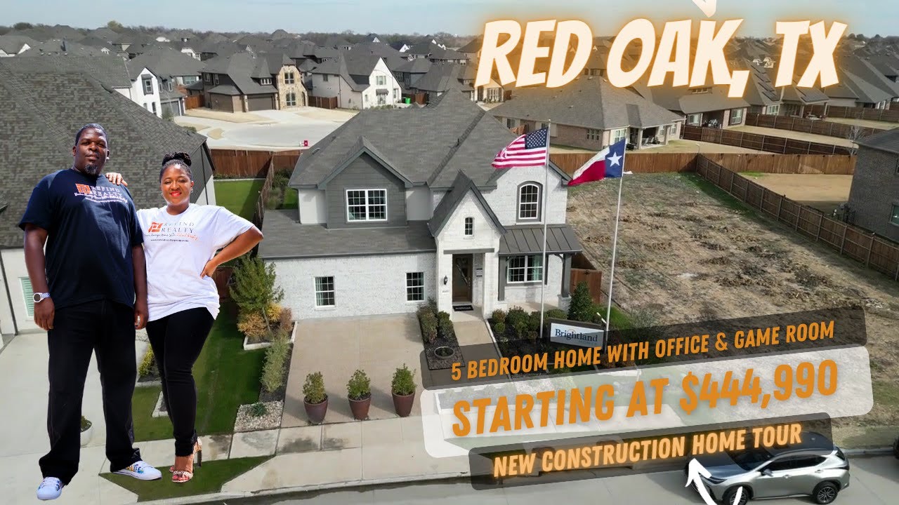 NEW CONSTRUCTION HOME IN RED OAK, TX| ROSEWOOD PLAN | BRIGHTLAND HOMES | 23 MINS FROM DALLAS, TX