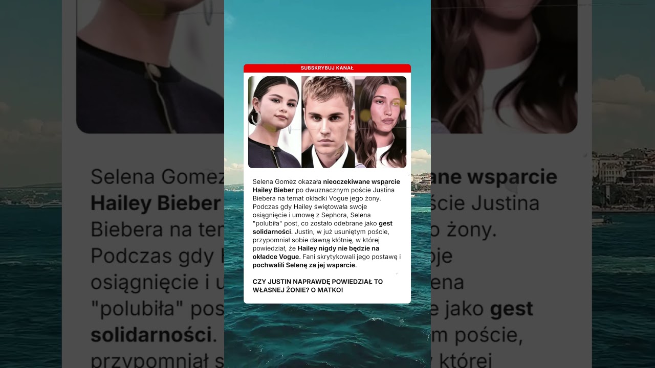 Selena Gomez wspiera Hailey Bieber