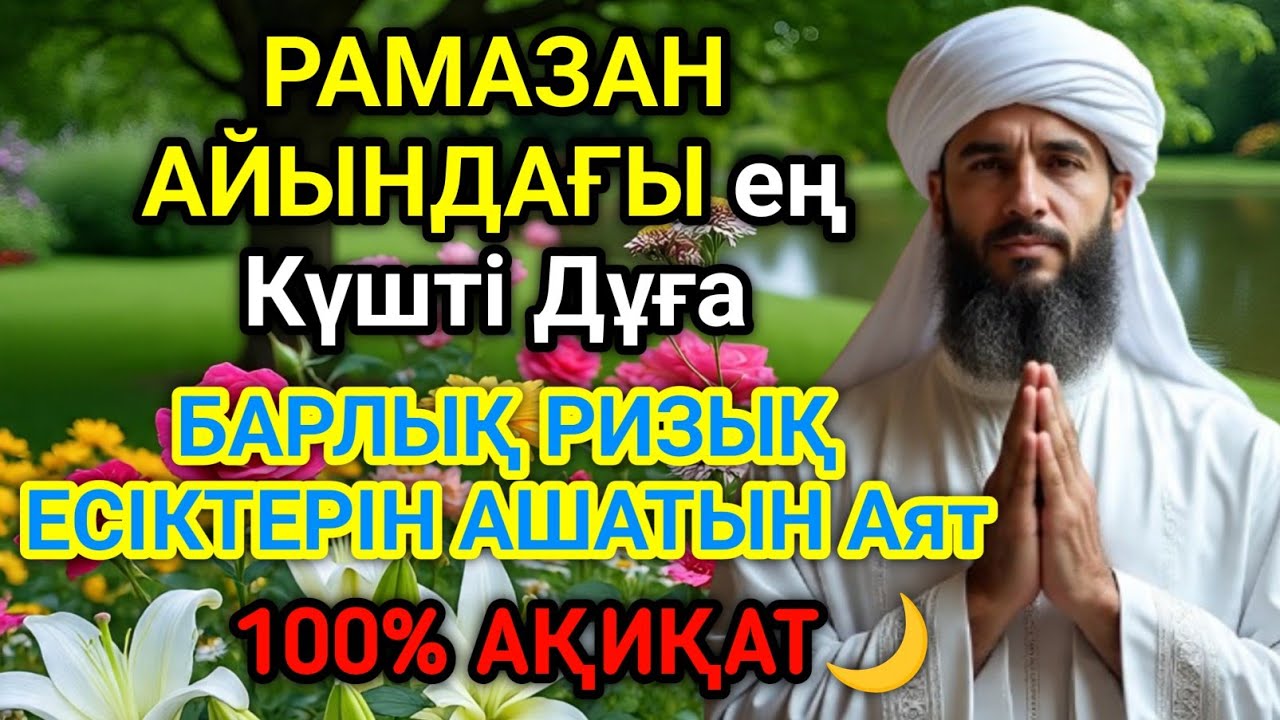 💵РАМАЗАН АЙЫНДАҒЫ ең Күшті Дұға. БАРЛЫҚ РИЗЫҚ есіктерін Ашатын Аят.