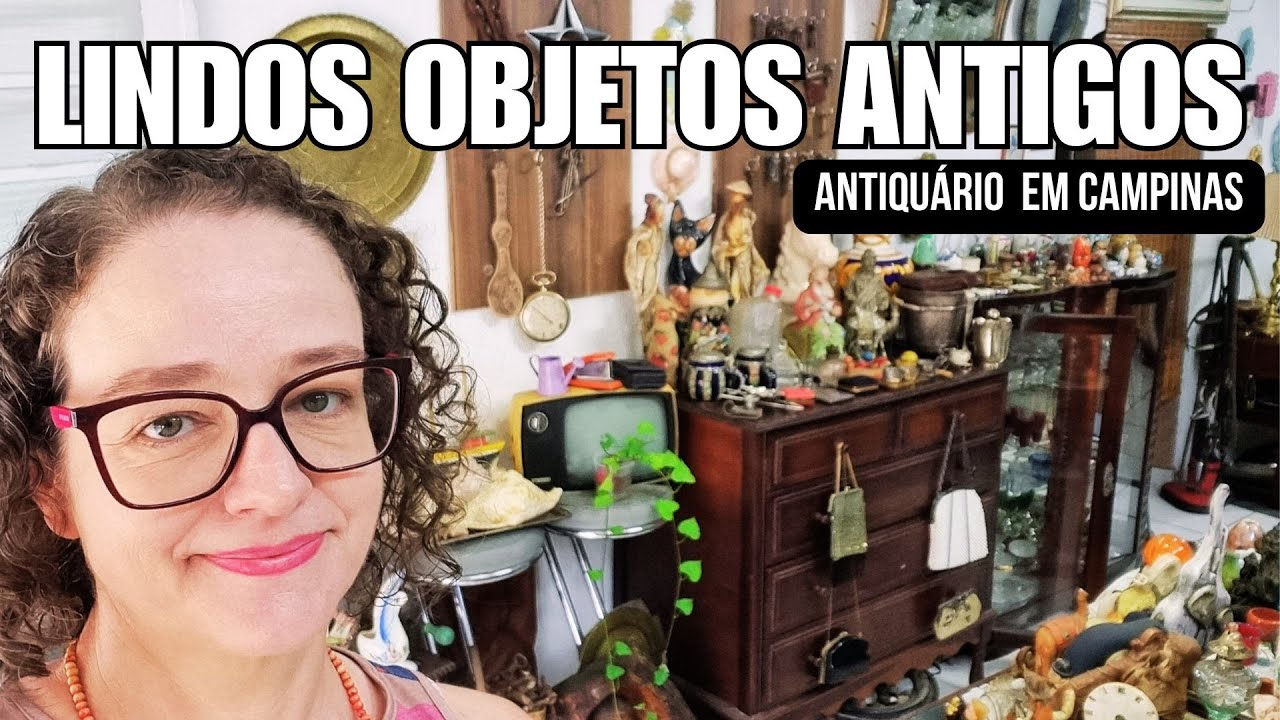 GARIMPANDO ANTIGUIDADES em Campinas. Antiquário Cheio de Pequenos Objetos Antigos e Encantadores