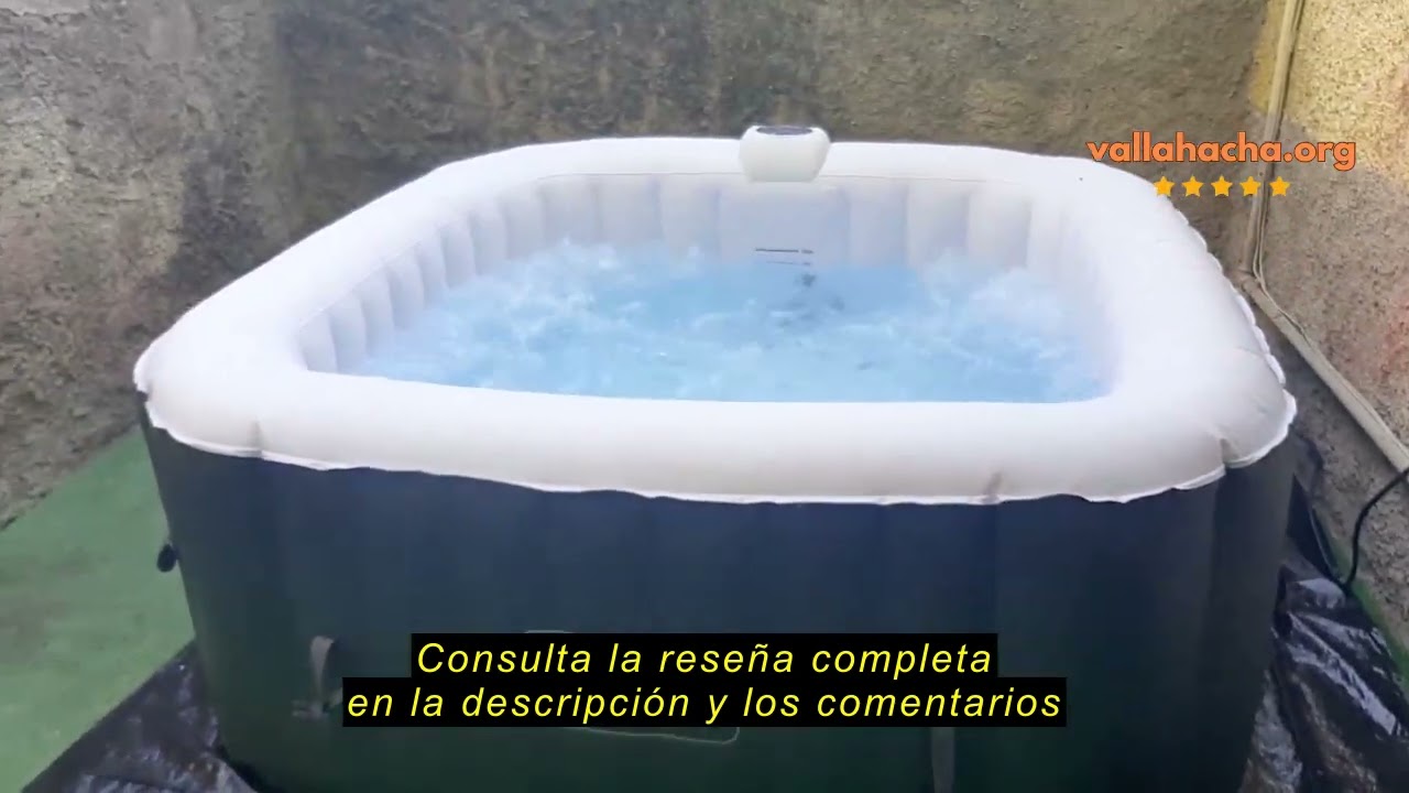 Reseña del Arebos SPA Hinchable Piscina de hidromasaje | Hinchable | Cuadrada | para Interior y Exte