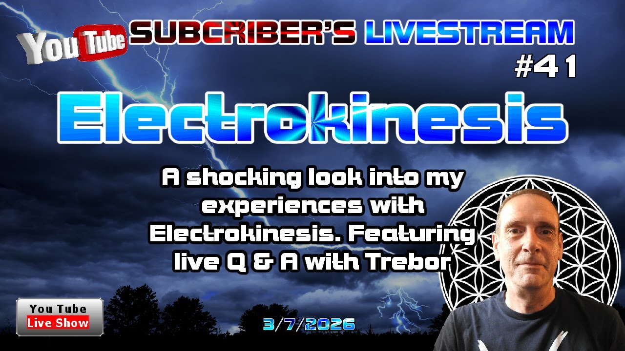 ▶Transmisja na żywo dla subskrybent&oacute;w #41▶ Szokująca prawda o elektrokinezie + czat na żywo z Treborem Sevenem