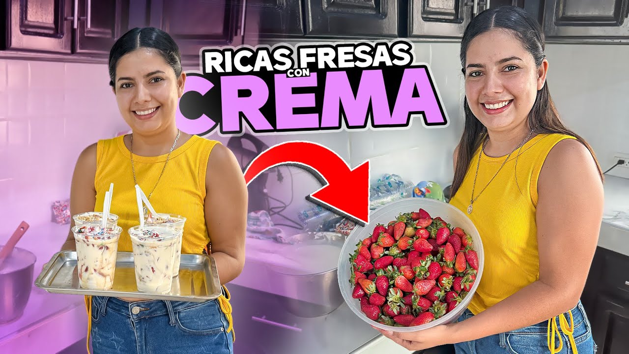 FRESAS CON CREMA para NEGOCIO 🍓🍓