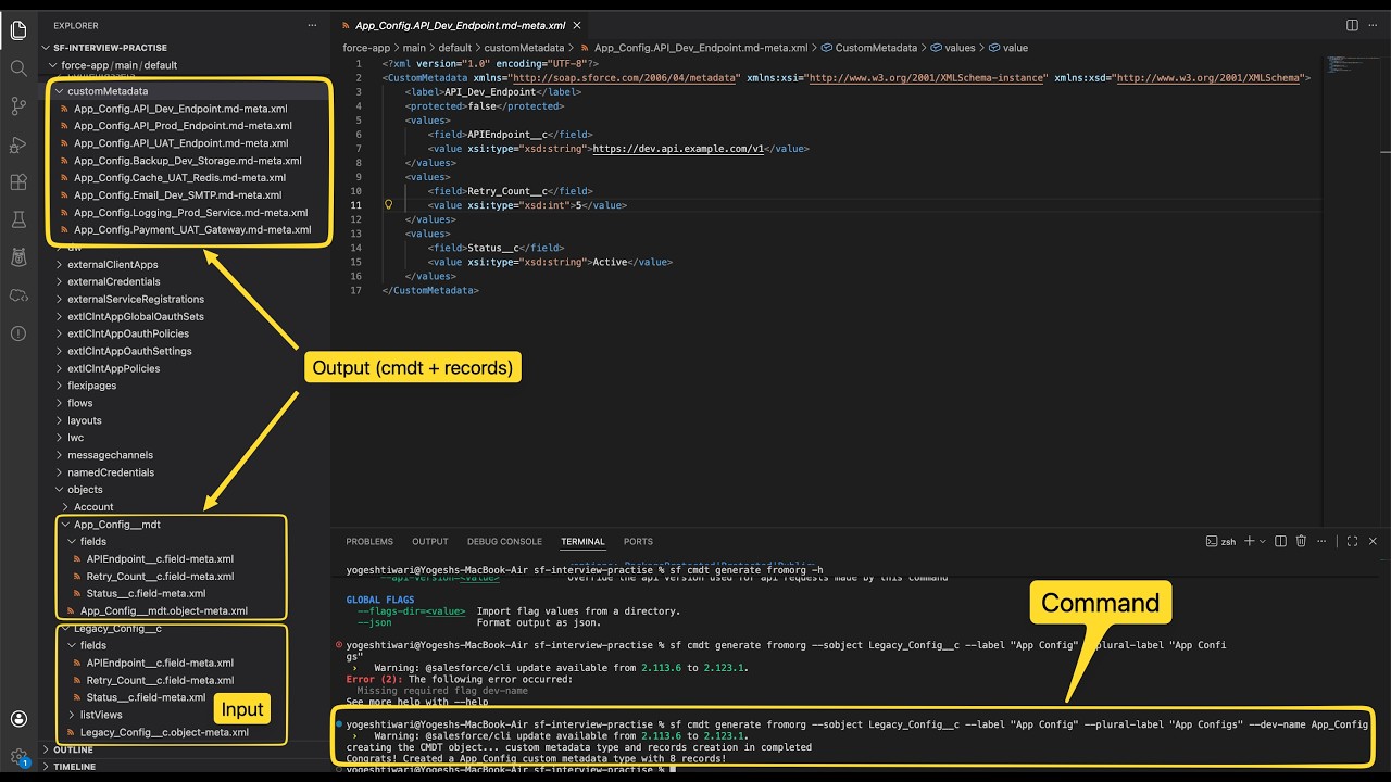 Stop Clicking in Setup! Create Custom Metadata Types with Salesforce CLI (sf cmdt plugin)