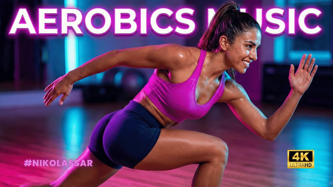 🏃‍♀️ AEROBICS MUSIC (1 Hour No Breaks) – High Energy Groove for Cardio Dance 💃 #NikolassAr [4K]