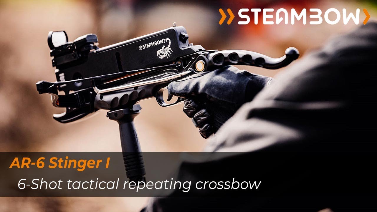Steambow AR-6 Stinger - Tactical Repeating Crossbow