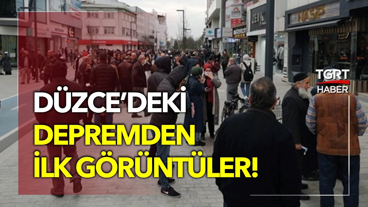 Düzce'de Korkutan Deprem: Kendilerini Böyle Dışarı Attılar
