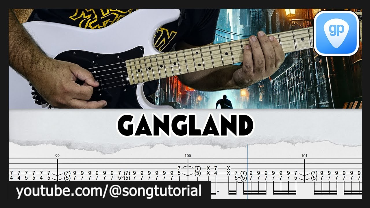 Iron Maiden | Gangland | TAB | Guitar Cover | Lesson