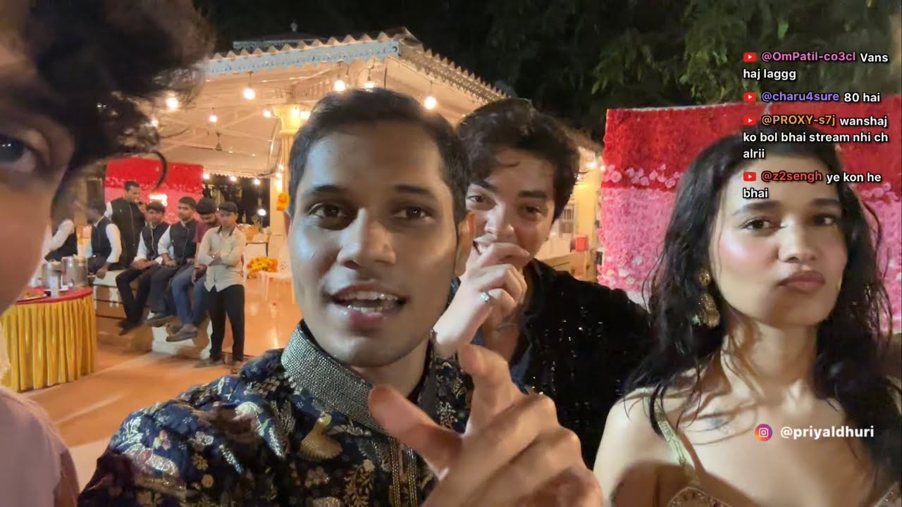IRL Live 🔴 Priyal Dhuri Crashing Influencer Wedding 🦄