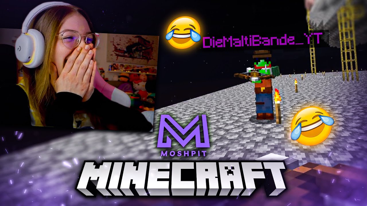 die_maltibande besucht mich in Minecraft! 😂 I  Minecraft Moshpit