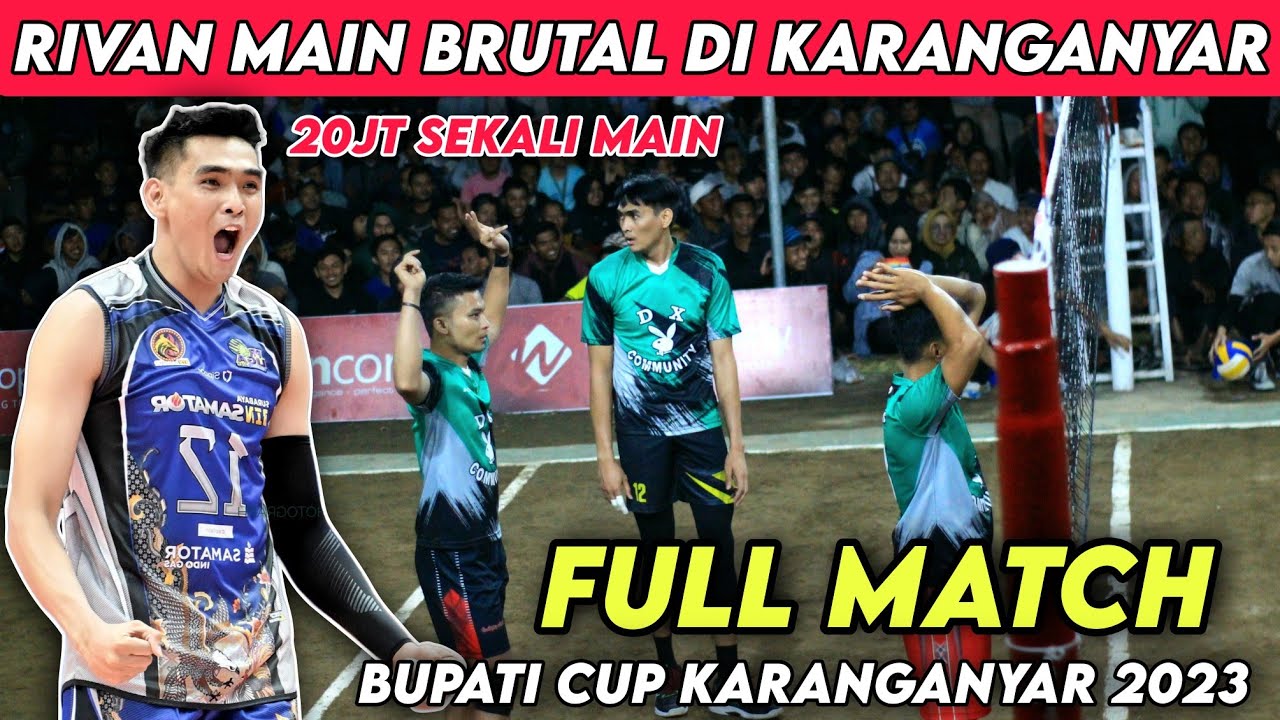 Rivan Nurmulki Main Brutal Habis Cidera | Bupati Cup Karanganyar  | Voli Tarkam Rivan Terbaru