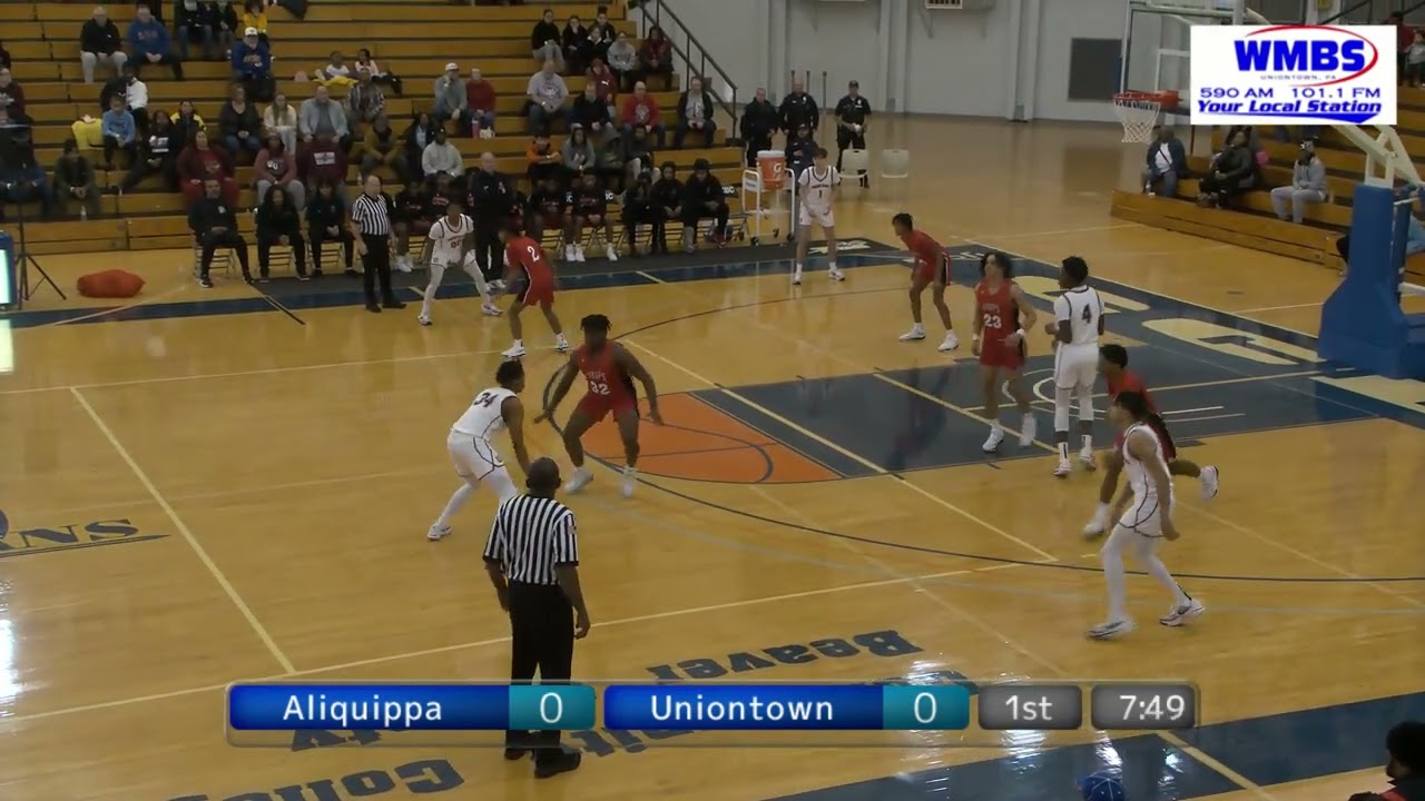 WPIAL High School Boys Basketball Uniontown v. Aliquippa 12/29/23 (at CCBC Dome)