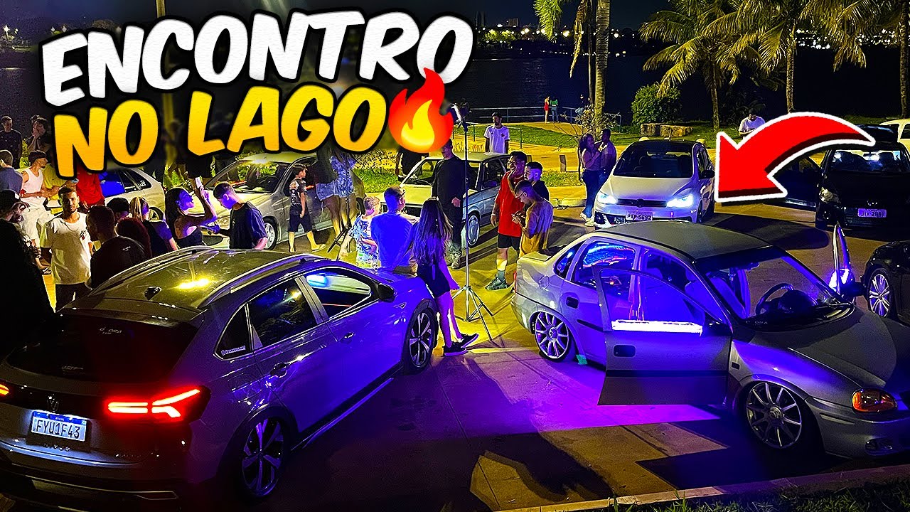 ENCONTRO DE CARROS REBAIXADOS NA BEIRA DO LAGO 🔥