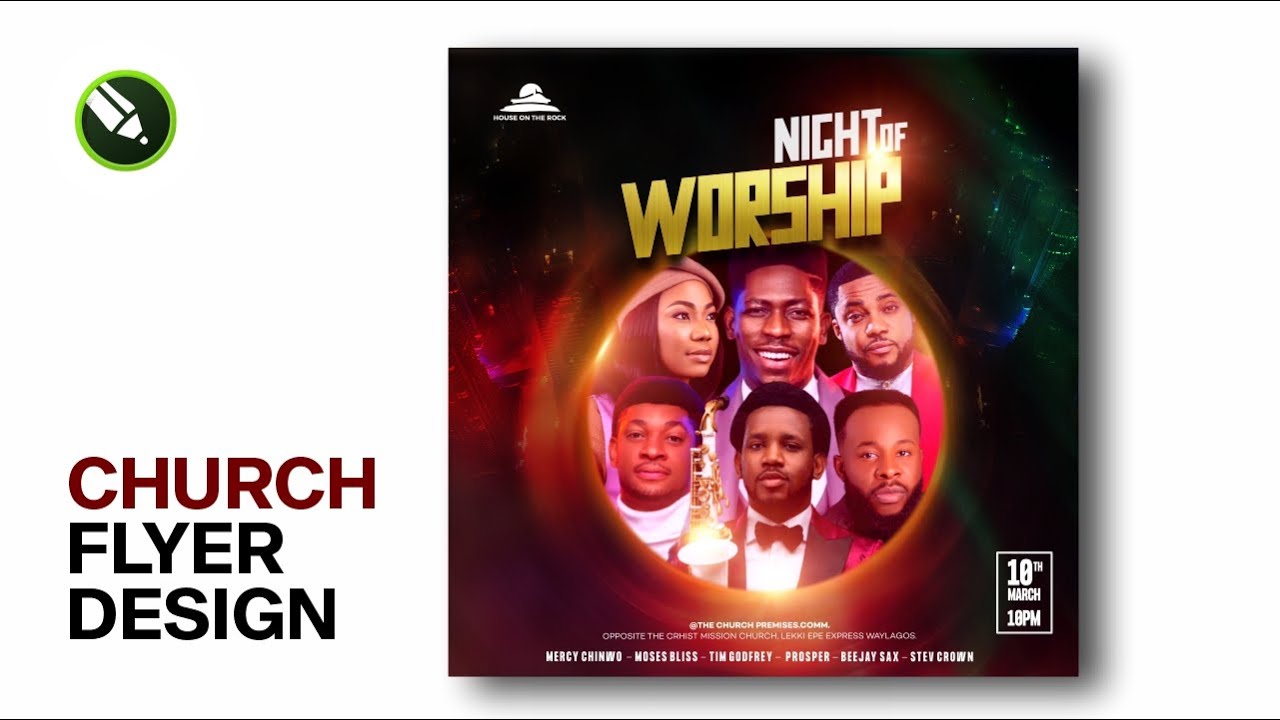 How to Design Amazing Church Flyer | CorelDraw Tutorial