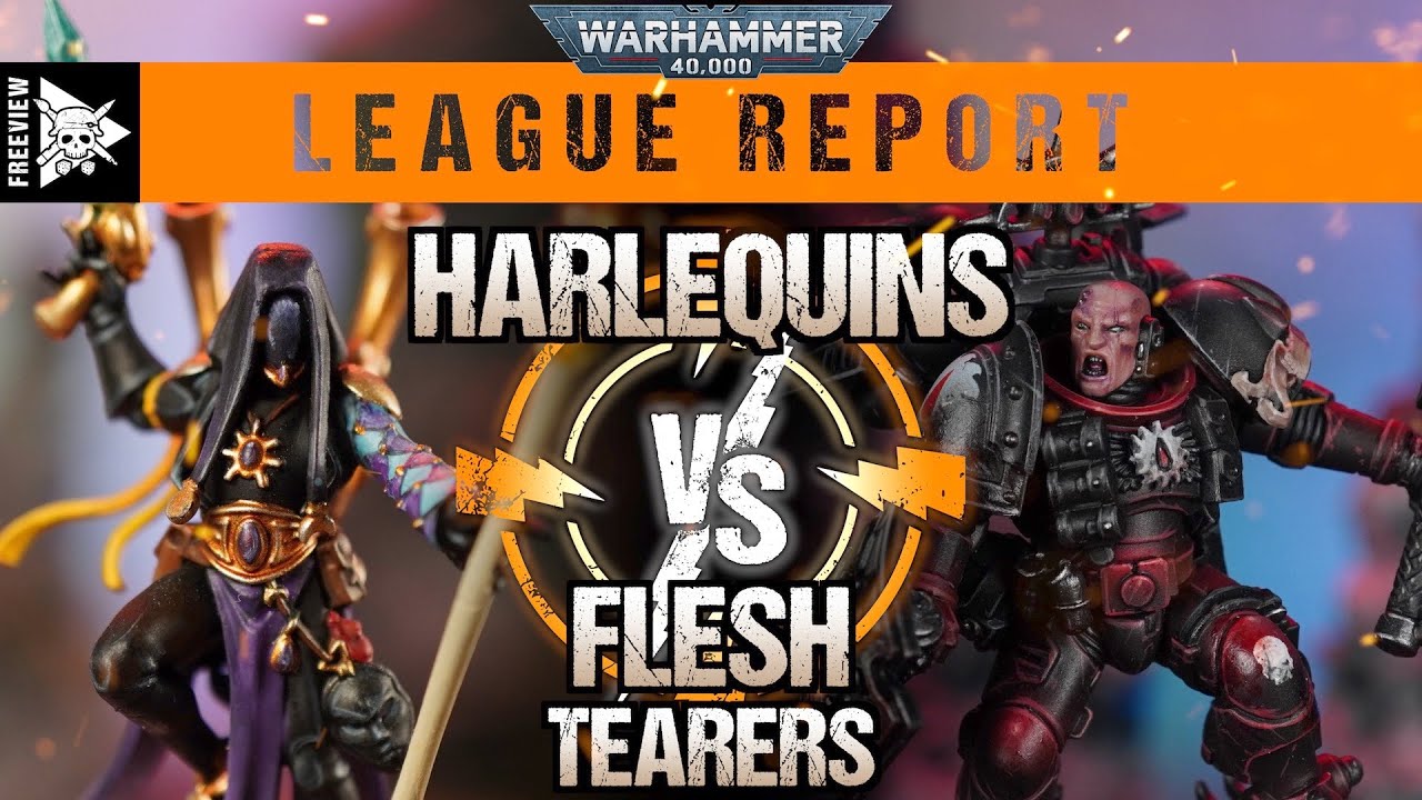 Harlequins vs Flesh Tearers 2000pts | Warhammer 40,000 League Report