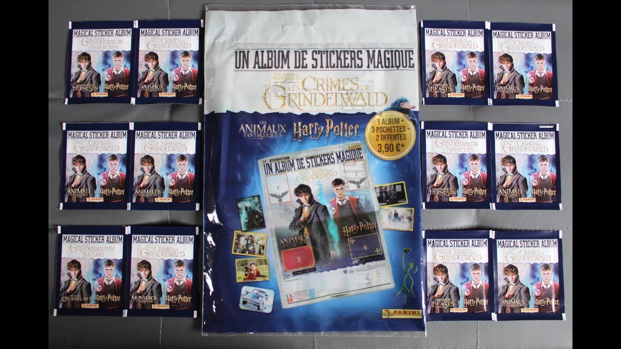 Ouverture De 20 Pochettes Panini Les Animaux Fantastiques 2/ Harry Potter