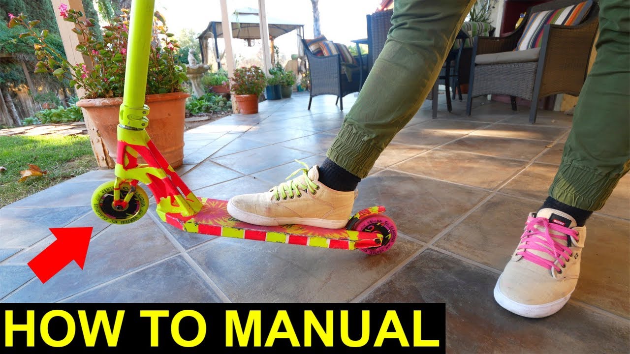 HOW TO MANUAL ON A SCOOTER!