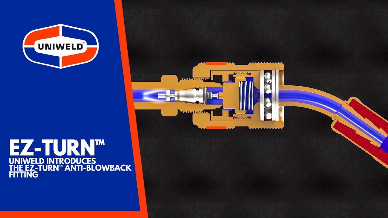 Uniweld Introduces the EZ Turn™ Anti-Blowback Fitting