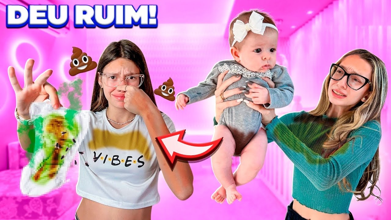 VIREI BABÁ POR UM DIA DE UM BEBÊ RECÉM NASCIDO E OLHA O QUE ACONTECEU 😂😱