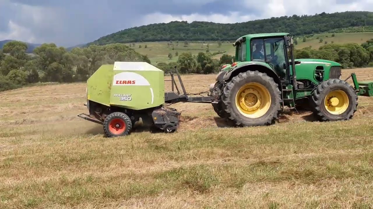 Hostovice - John Deere 7530 -- Claas rollant 350