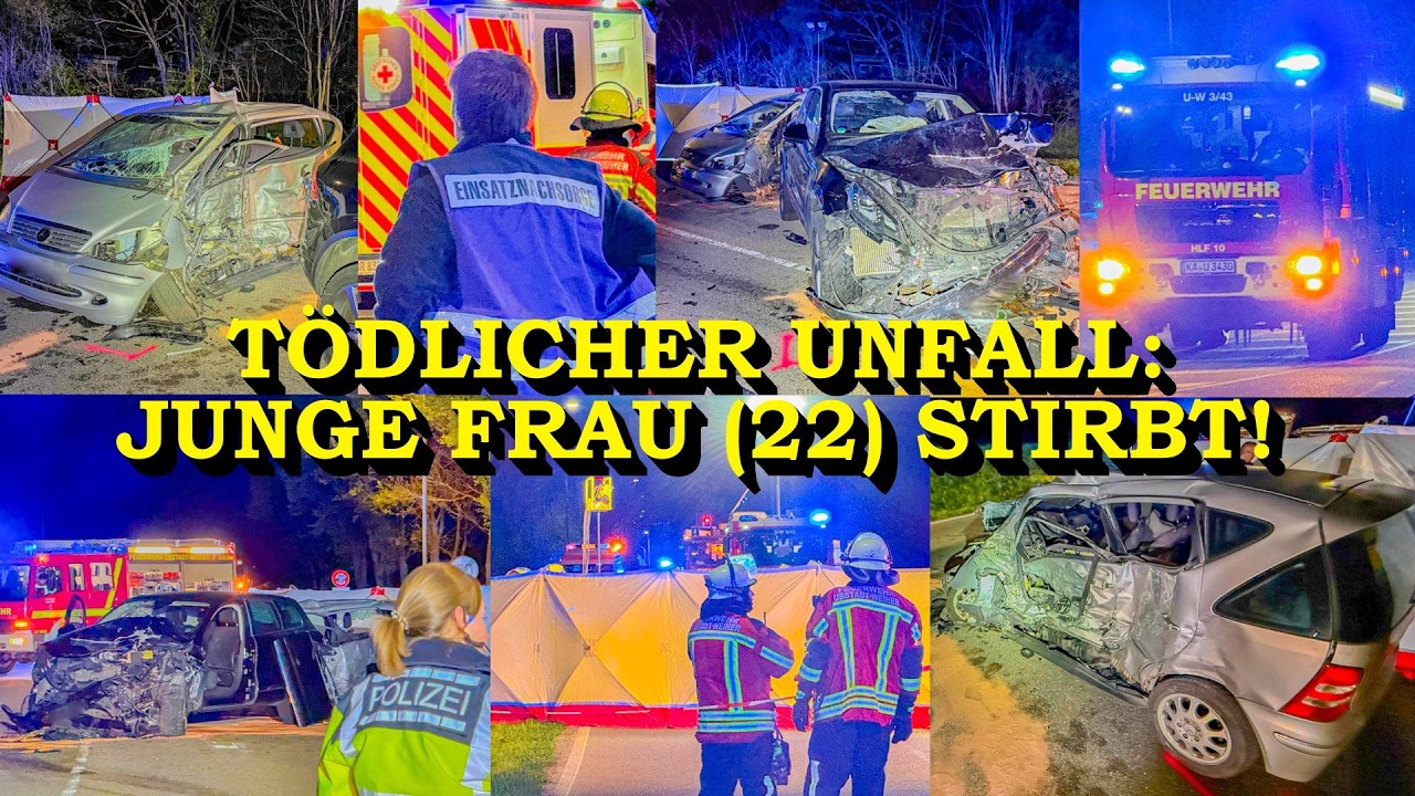 +++ JUNGE FRAU (22) KOMMT UMS LEBEN +++ FEUERWEHR MUSS ZWEI EINGEKLEMMTE BEFREIEN | GROSSEINSATZ
