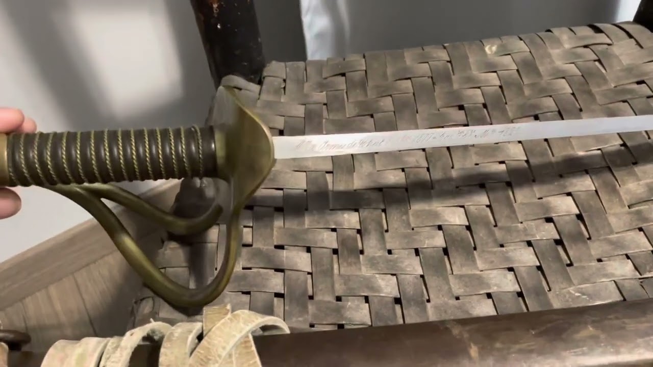 French Model 1822 Light Cavalry Saber Ch&acirc;tellerault with Scabbard - dated 1877