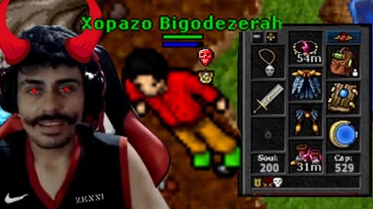 Acabei pegando red skull no TIBIA mas valeu pena | bigodezerah highlights #19