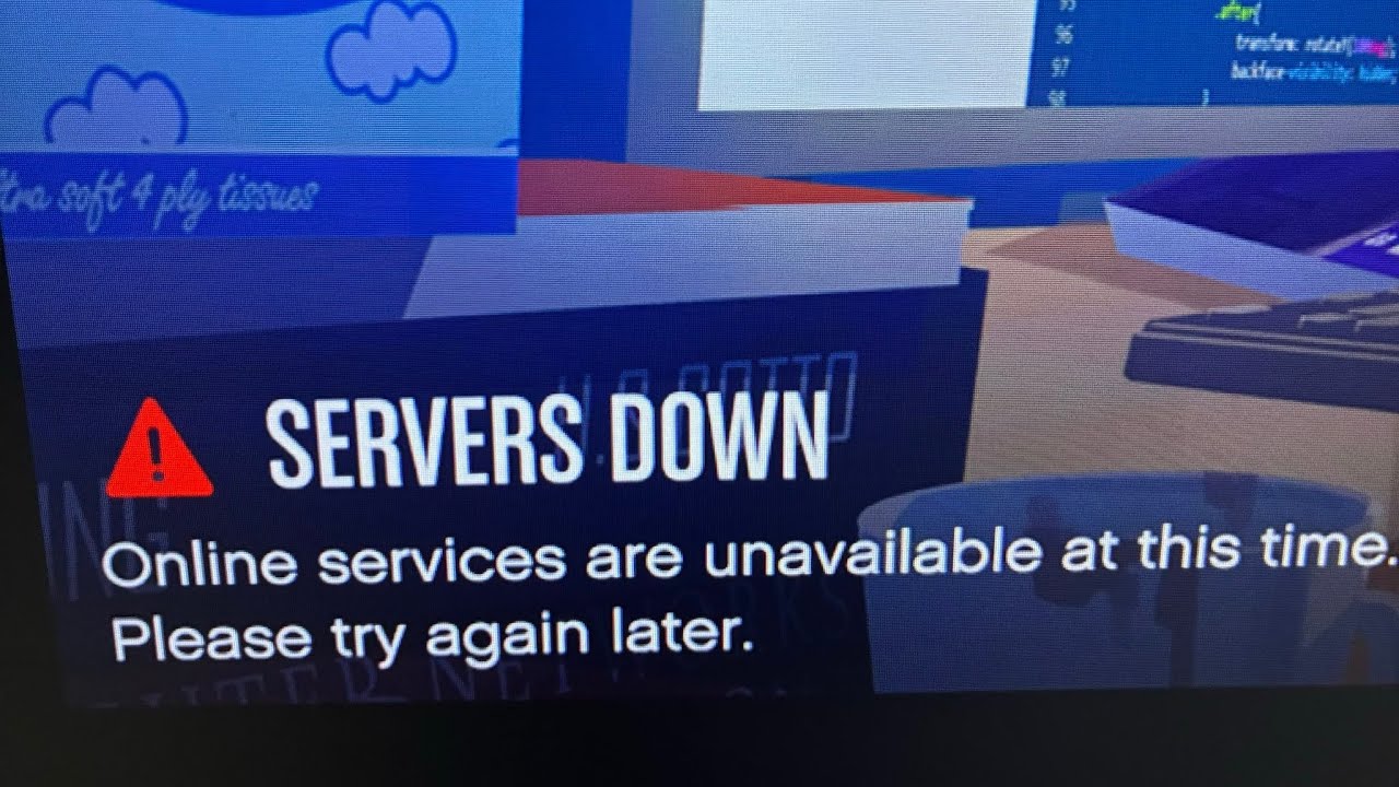 Gta 5 server down today | Gta 5 online service are unavailable at this time please try again later 
