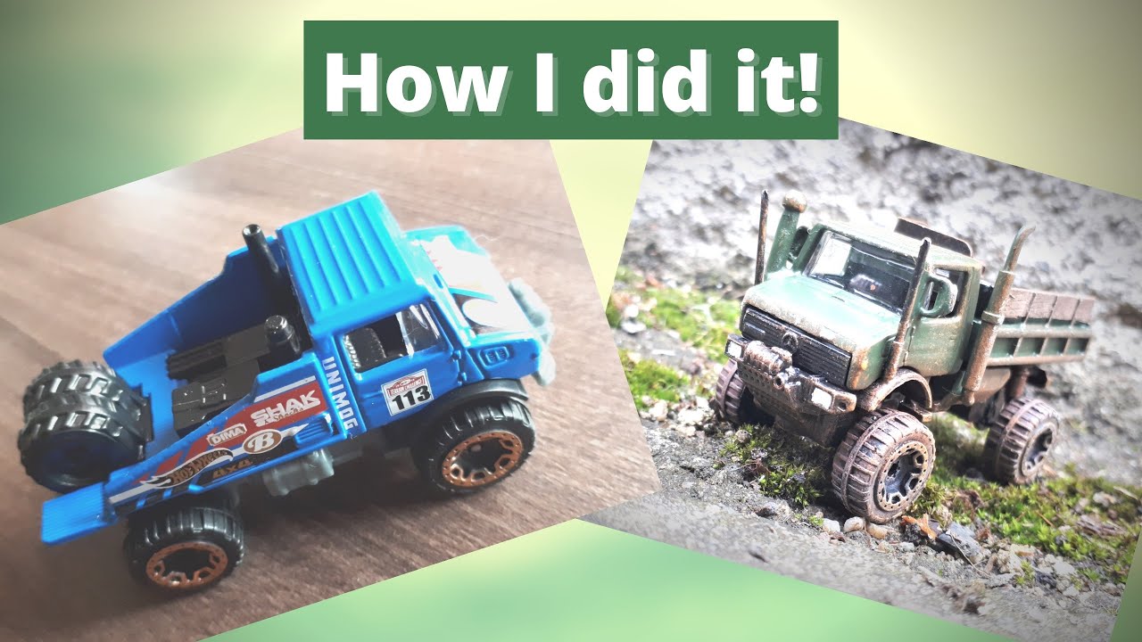 How it's made?! - MB Unimog lifted truck by Hotwheels - 1/64 scale