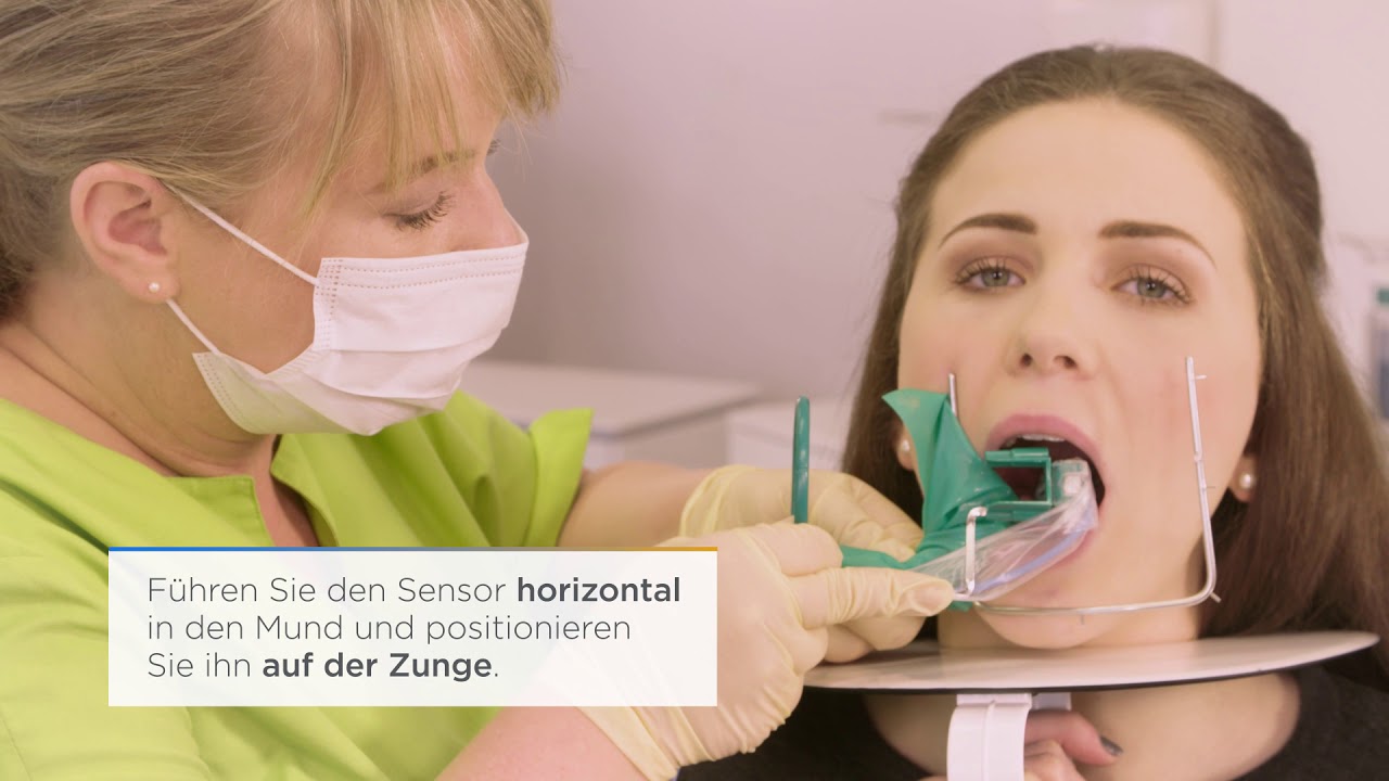 Intraorale Sensorpositionierung mit Endofeile und Kofferdam