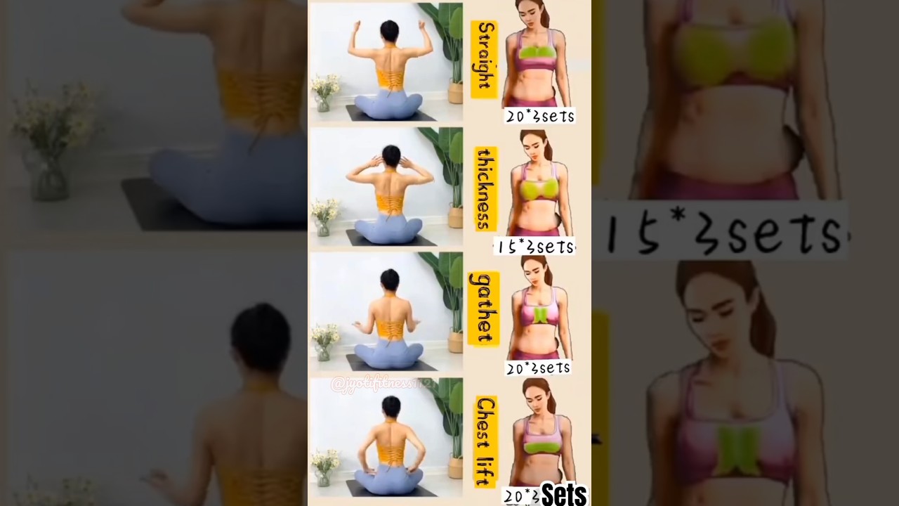 Breast Lifting Exercises at home #exercise #fitness #yoga #athome