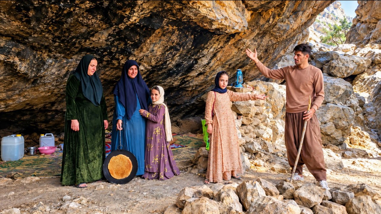 😢🌿 Ramin&rsquo;s Hard Life Without Zolfa | Meeting a Family Living Deep Inside a Mountain Cave! ⛰️🏡