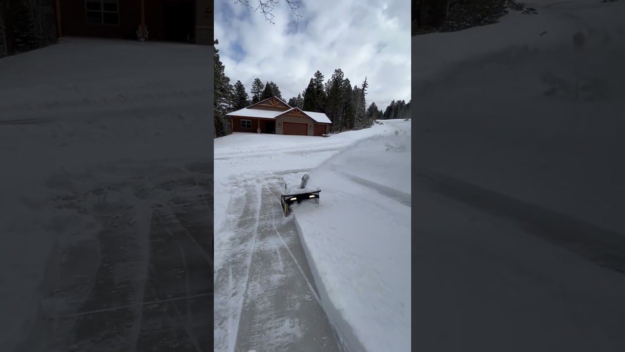 The Only Robot Snow Blower!