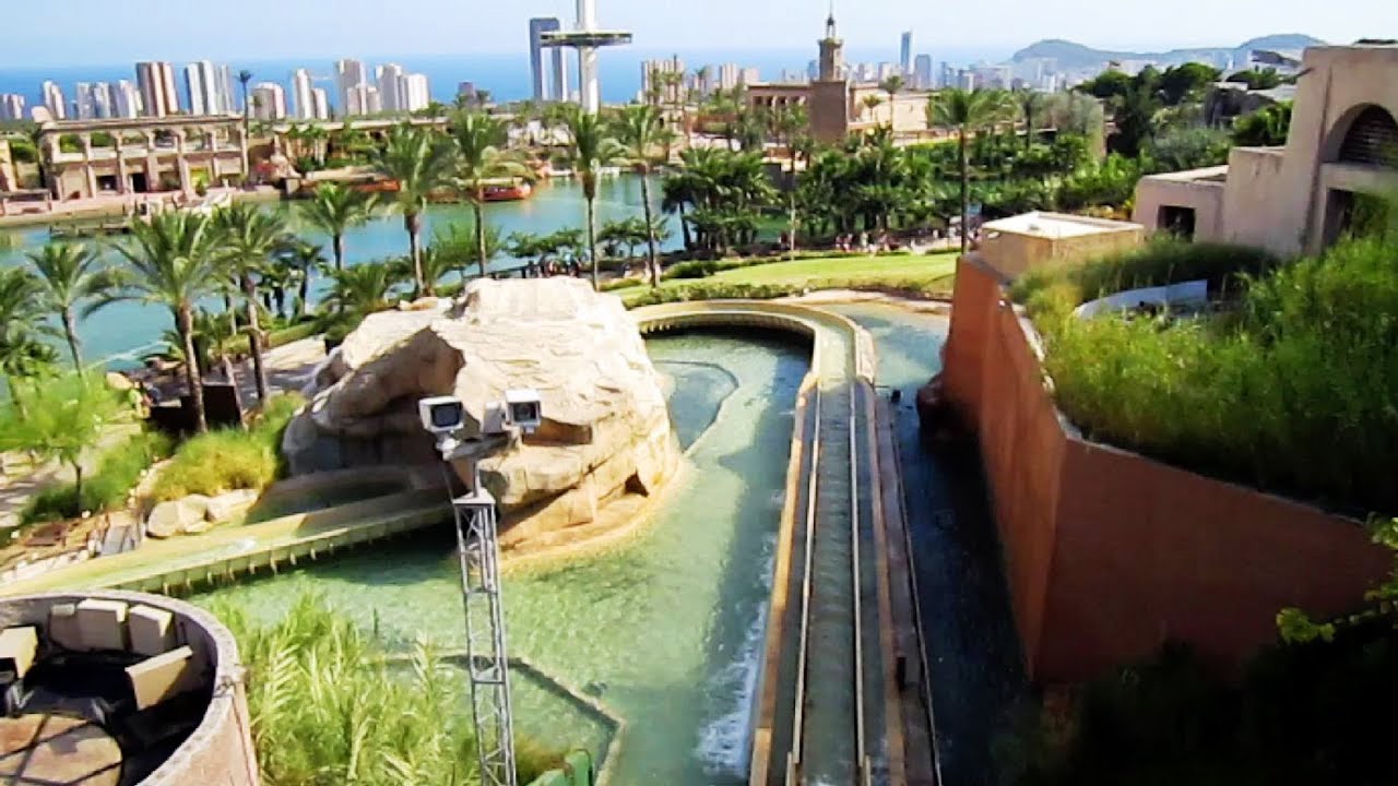 Cataratas del Nilo front seat on-ride HD POV Terra Mitica