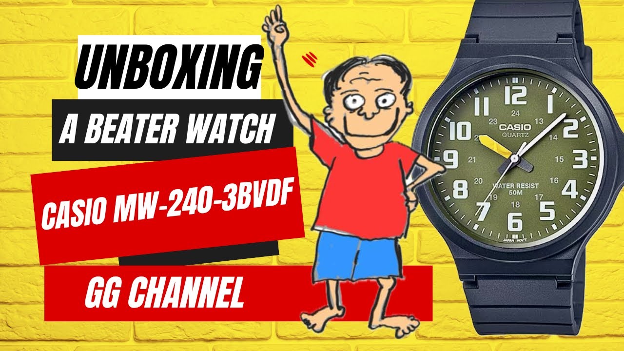 Unboxing a Beater Watch: The Casio MW-240-3BVDF #mw240